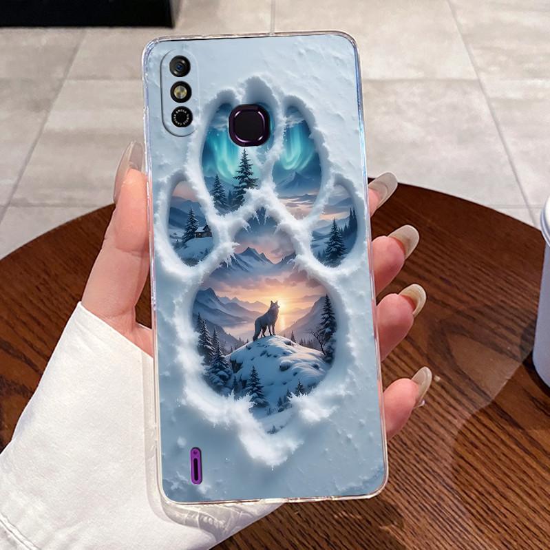For Infinix Smart 4 4C Case X653 X653C Clear Aesthetic Luxury Cute Love Rabbit Funny Soft TPU Cover Infinix Smart 4c Phone Case