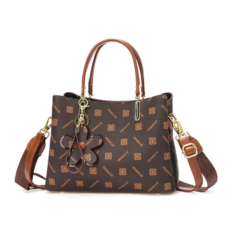 Tote bag pu retro bag 2025 new temperament high-end women's bag fashion large capacity shoulder messenger bag women