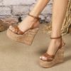 Roman Style Woven Wedge Sandals