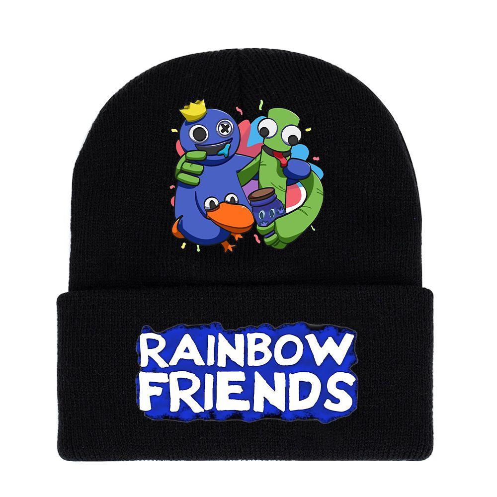Roblox Rainbow Friends Strickmütze Weich und Warm Weihnachtsgeschenk für Männer und Frauen