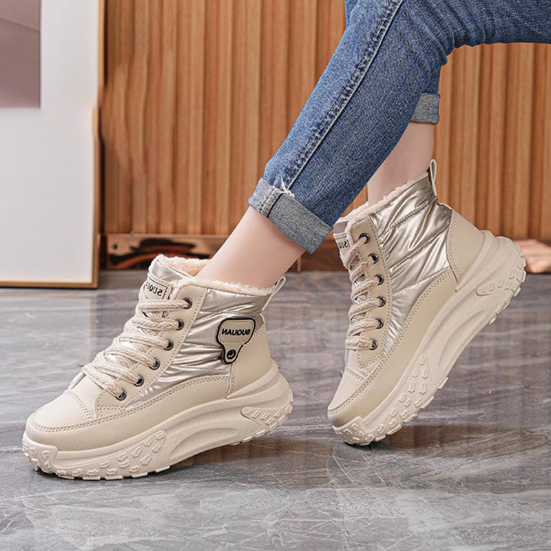 Winter Women's High Thickened Fleece Shoes Warm
