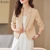 ZANZEA Women Casual Turn Down Collar Long Sleeve Classic Blazer
