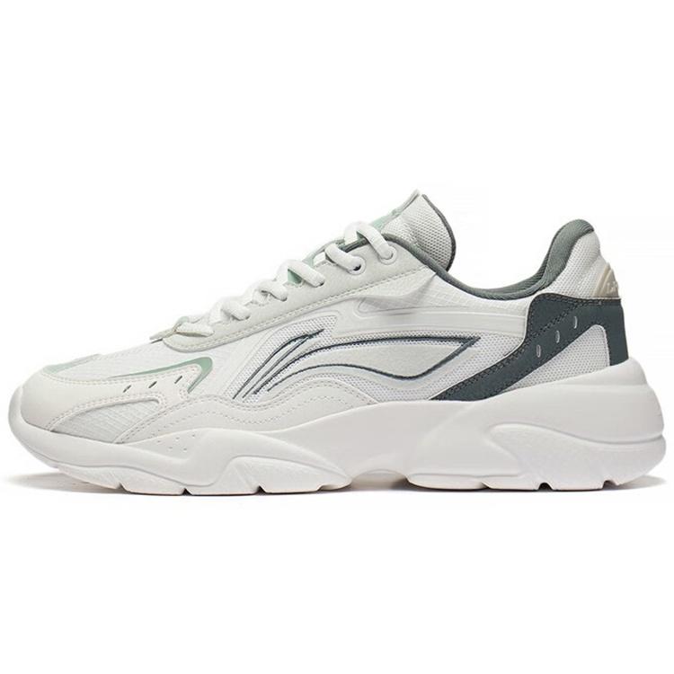 Li-Ning Sportswear Sneakers  White Green  Men s AGCS267-4 EU 41