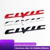 Civic Logo Auto Kofferraum Aufkleber Aluminium Emblem Zierleiste Zubehör für Fit Jazz Accord Pilot CRV Odyssey Passport City Shuttle