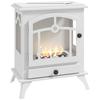 Stufa a bioetanolo da appoggio con serbatoio da 0,9 L Spegnifiamma in acciaio inossidabile Tempo di combustione 3H 45x28x54cm Bianco