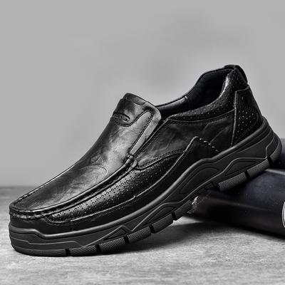 Herren-Lederschuhe zum Reinschlüpfen, Freizeitschuhe