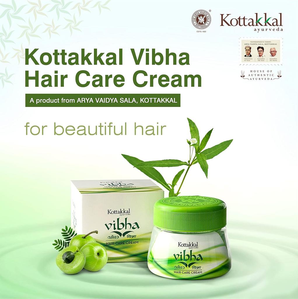 Kottakkal Ayurveda ® Vibha Hair Care Cream 100gm | For Shiny and Beautiful Hair Naturally, 100% Natural Ingredients (Pack of 2)