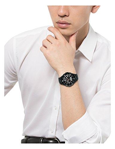 Citizen Q&Q MD06-305 Men's Analog Radio-Controlled Watch, Solar Powered, Waterproof, Date Display, Urethane Strap, Black