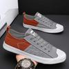 Summer Men Canvas Shoes Breathable Casual Low-Top Sneakers Soft Sole Flat Shoes Trendy Sports Footwear for Teens Boys
