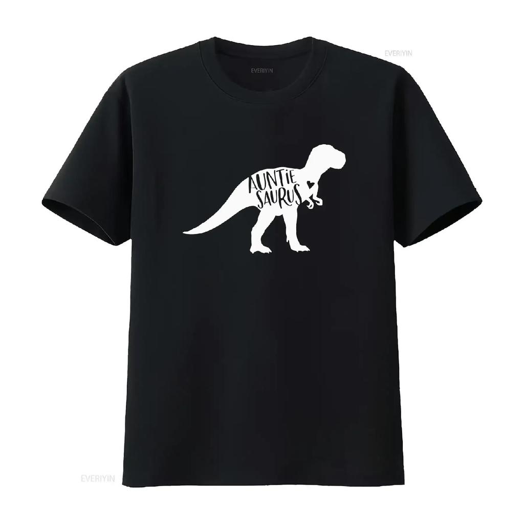 AuntieSaurus T Shirt Auntie Saurus Rex Christmas for Aunt Mothers Day Dinosaur vintage Washed Stylish Stretched Unisex fashion