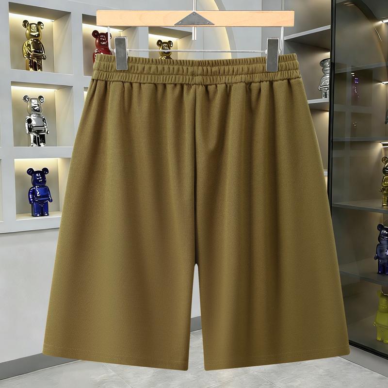 Completo da Uomo Taglie Forti 2 Pezzi, T-shirt a Blocchi di Colore Traspirante e Set di Pantaloncini (6XL-12XL)