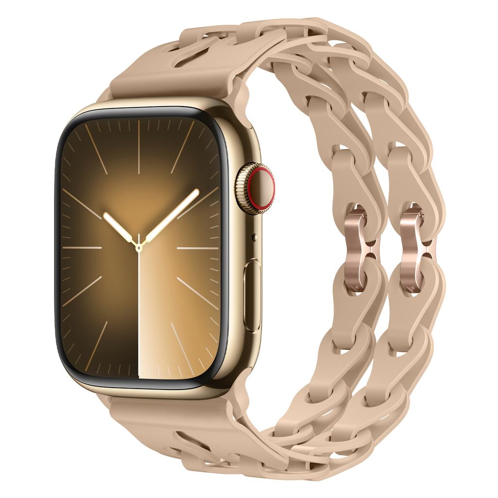 Silicone Strap For Apple Watch band 45mm 44mm 49mm 40mm 41mm 38mm 42mm belt correa Bracelet iWatch ultra 2 Series 9 8 7 6 5 3 Se