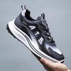 Men's Shoes Spring New Leather Casual Sports Shoes Light and Versatile Trendy Running Shoes Mesh Breathable and Comfortable Versatile