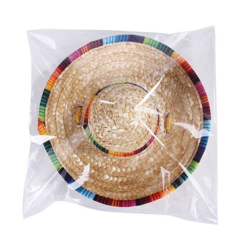 Womens Adjustable Straw Hat With Colorful Plaid Boho Chic Mexican Style Sun Beach Travel