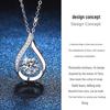 S925 Sterling Silver Moissanite Water Drop Necklace: Elegant, Versatile, Luxury
