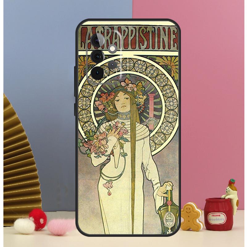 Alphonse Mucha Painted Case For Samsung Galaxy A16 A26 A36 A56 A15 A17 A55 A35 A32 A52 A13 A33 A53 A14 A34 A54 A06 Samsung A56