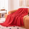 Coperta a Maglia a Rete Diamante: Morbido, Delicato sulla Pelle, Perfetto per Letto, Divano o Stanza Universitaria