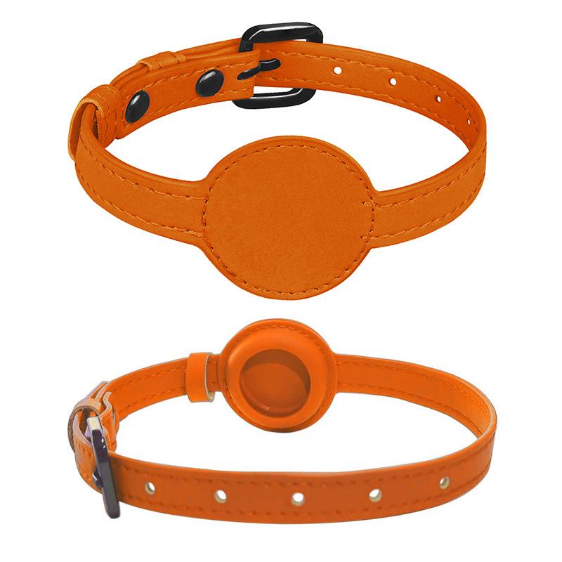 Classic Airtag Positioning Pet Collar Leather Adjustable Anti-lost Positioning Cat Collars Durable Small and Medium-sized Dogs and Cats