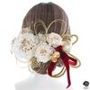 beauty Gorgeous hair ornament perfect for entrance fireworks and 20th birthday gatherings 3141h [LALALA flowers] coming-of-age ceremonies,