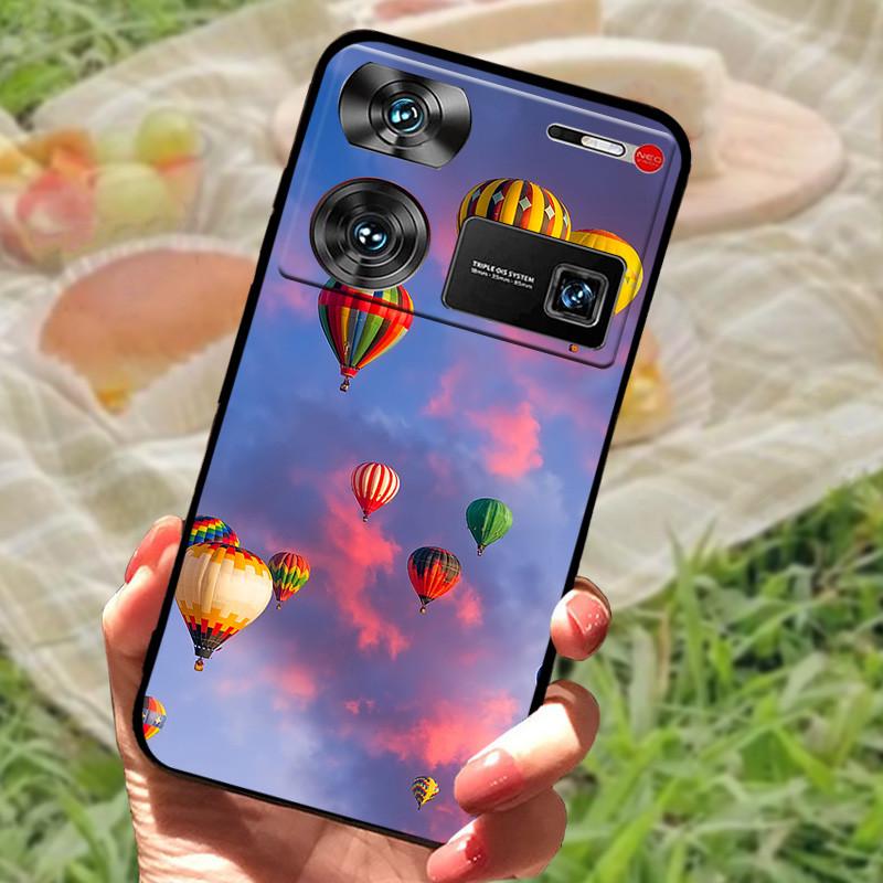 Shockproof Funda For ZTE Nubia Z60 Ultra Case Silicon Black Soft Bumper for Nubia Z60 Ultra Phone Cases Z60Ultra Cartoon Shell