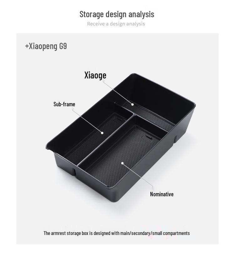 Xiaopeng G9 Armrest Storage Organizer for 2022-2025 Models