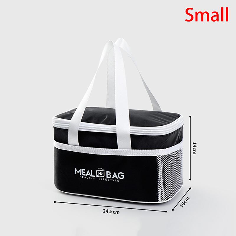 Insulated Lunch Bag Large Capacity Thermal Tote With Oxford Fabric And Aluminum Foil Leakproof Cooler For Picnic Office Travel