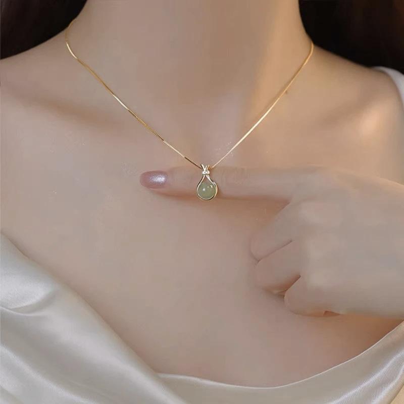 Sexy Jednoduché Šťastné Tašky Řetízky Kamenný Klíčník Gotické Šperky Dámský Přívěsek Choker Náhrdelník Dívka Dárek ke Dni svatého Valentýna