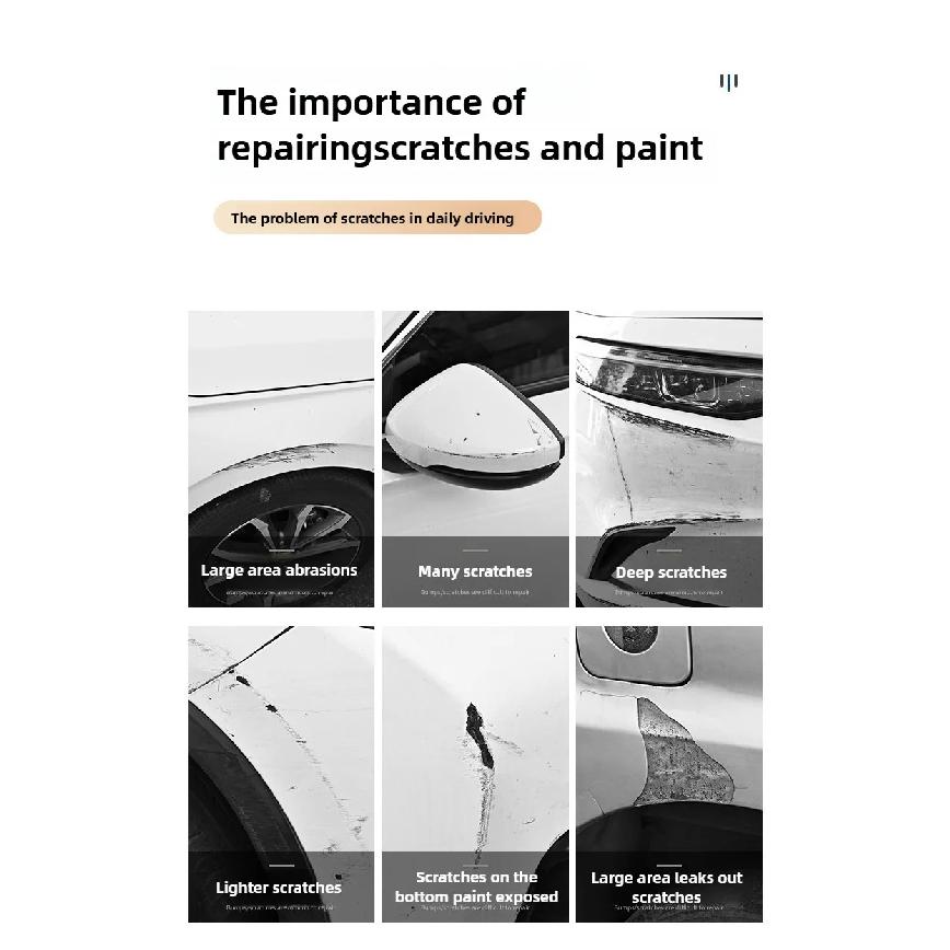 300ML Car Scratch Paint Pen Deep Scratch Repair Removal White Black Red Silver Blue Grey Car Paint Pen Car Scratch Repair Spray