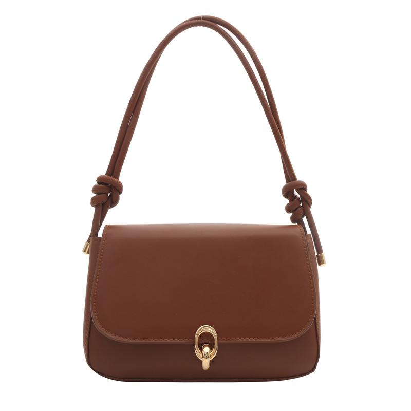

Bag 2025 new trendy underarm bag women s fashion simple retro small square bag personalized trend shoulder messenger bag темно-коричневого