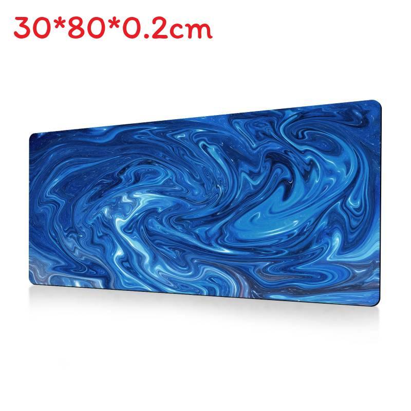 Ofis Masası Konforu İçin Kaymaz Yüzeyli Soyut Akışkan Büyük Mouse Pad