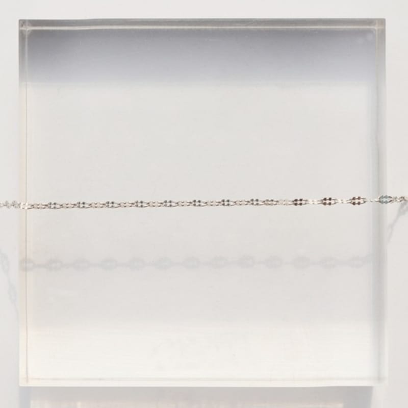 BONBEAU Simple oval cutting silver chain Bracelet 925 silver oval cutting chain sterling silver bracelet