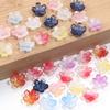 50pcs 10.5mm Cherry Blossom Lampwork Beads Colorful Glass Loose Bead For Jewelry Making DIY Crafts Bracelet Necklace Accessories