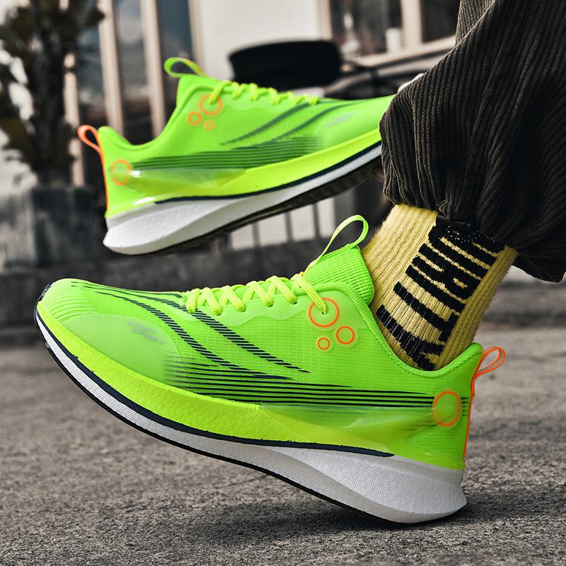 New Men's Shoes Red Rabbit 8 Popcorn Trend Casual Shoes Sneakers Couple Carbon Plate Running Shoes Large Size