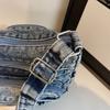 Vintage Multi-Pocket Denim Women's Bag Hand Shoulder Crossbody Bag