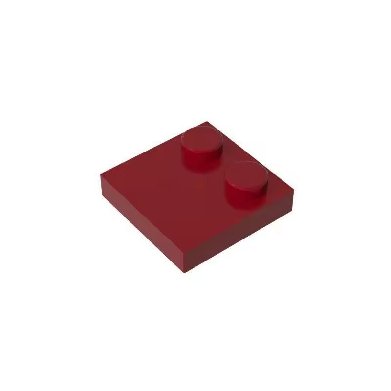 100pcs MOC Bricks Compatible Assembles Particles 33909 2x2 Half Edge 2 Bump Base Plat Building Blocks Parts Kid Toys