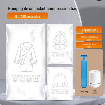 Saco de Armazenamento a Vácuo com Compressão para Pendurar para Roupas e Casacos
