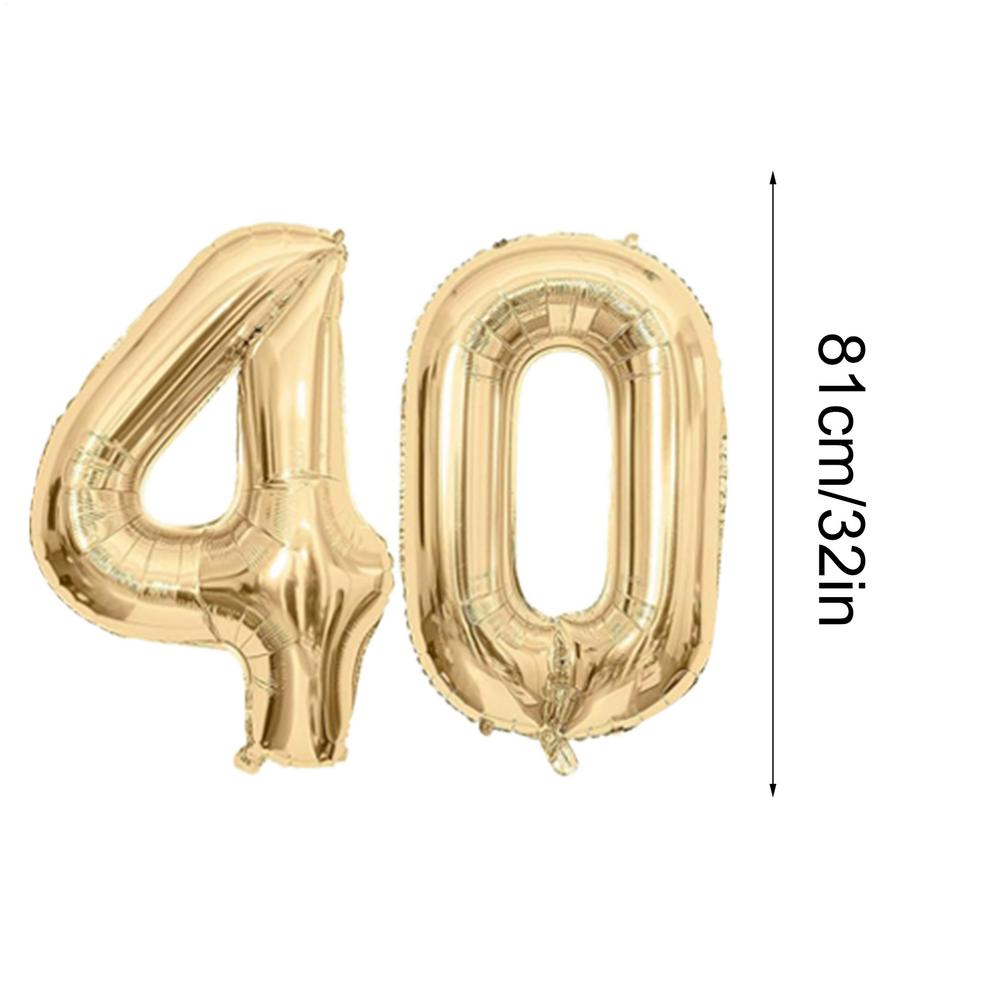 28 Pcs Birthday Decoration Set Foil Balloon Green Gold White Birthday Decorations Happy Birthday Banner, Balloons, Pennants kit