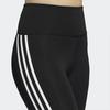 Adidas Opt Ticons 7/8 Training Striped Fitness Sports Leggings Women Bottoms Black H64211