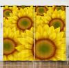 Flower Series Sunflower Digital Printing Curtain Blackout And Punching