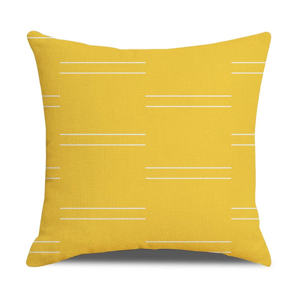 Home Furnishings Linen Cushion Covers Nordic Plaid Linen Cushion Covers Sofa Cushion Covers