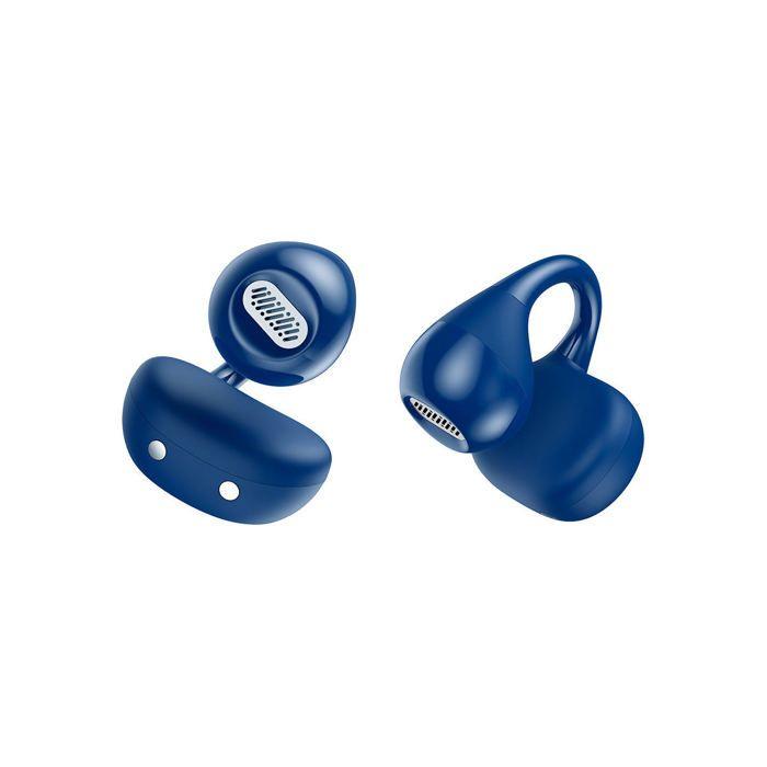 SPC Boost Clip – Open-Ear-Wireless-Kopfhörer mit Clip, ENC, 26 Stunden Akkulaufzeit, Bluetooth, Fast Pair, IPX5, Touch-Bedienung, Blau