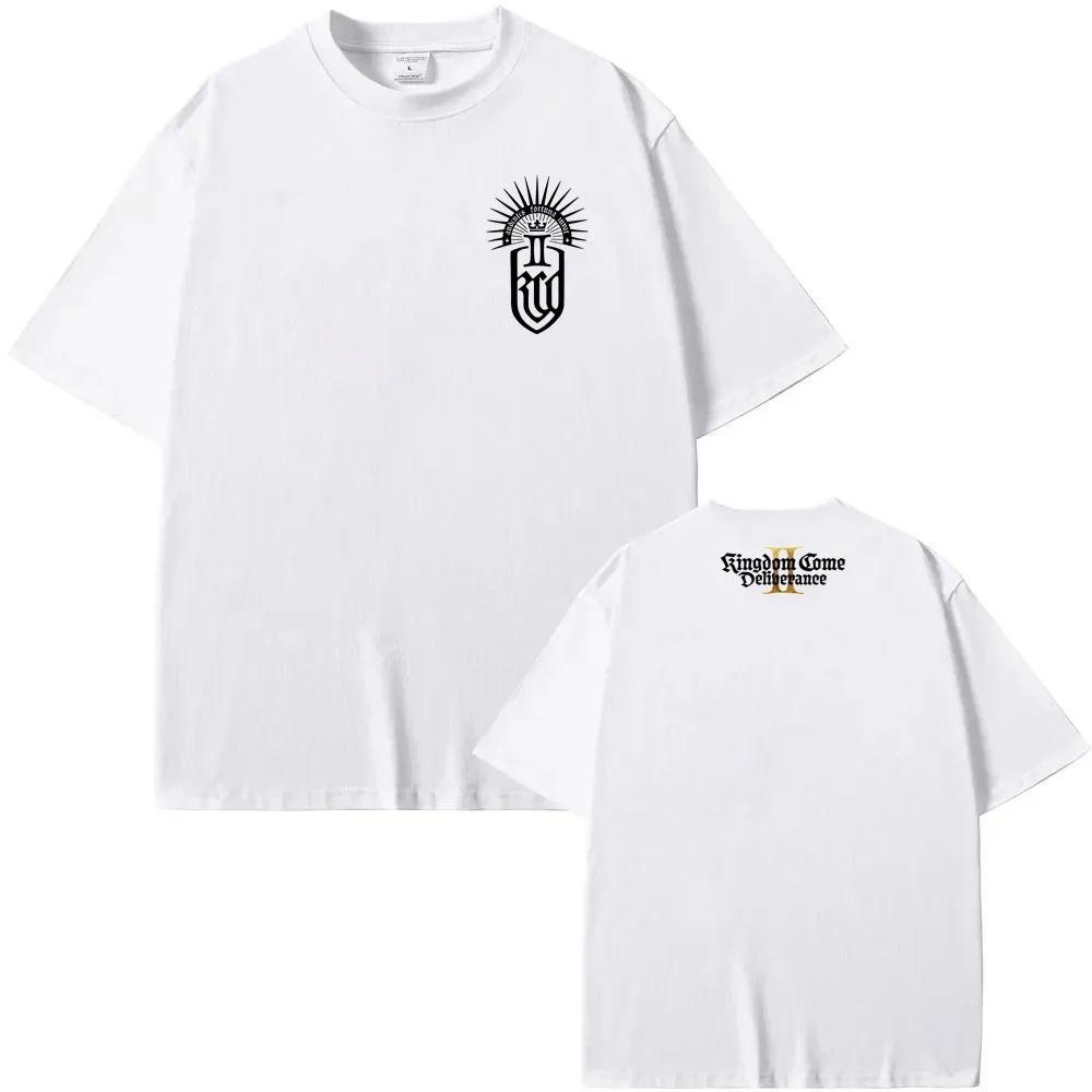 

Y2k Hip Pop Tees Kingdom Come Deliverance II Emblem Game Graphic Printing Tee High Quality Printing TEE Cotton Casual Tops S