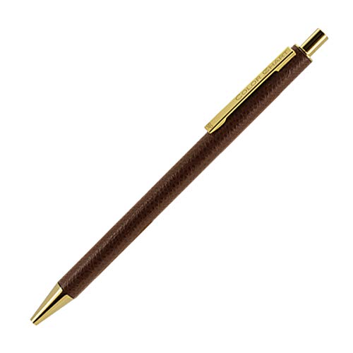 Color Chart Leather-Wrapped Ballpoint Pen (Vintage Barrel)