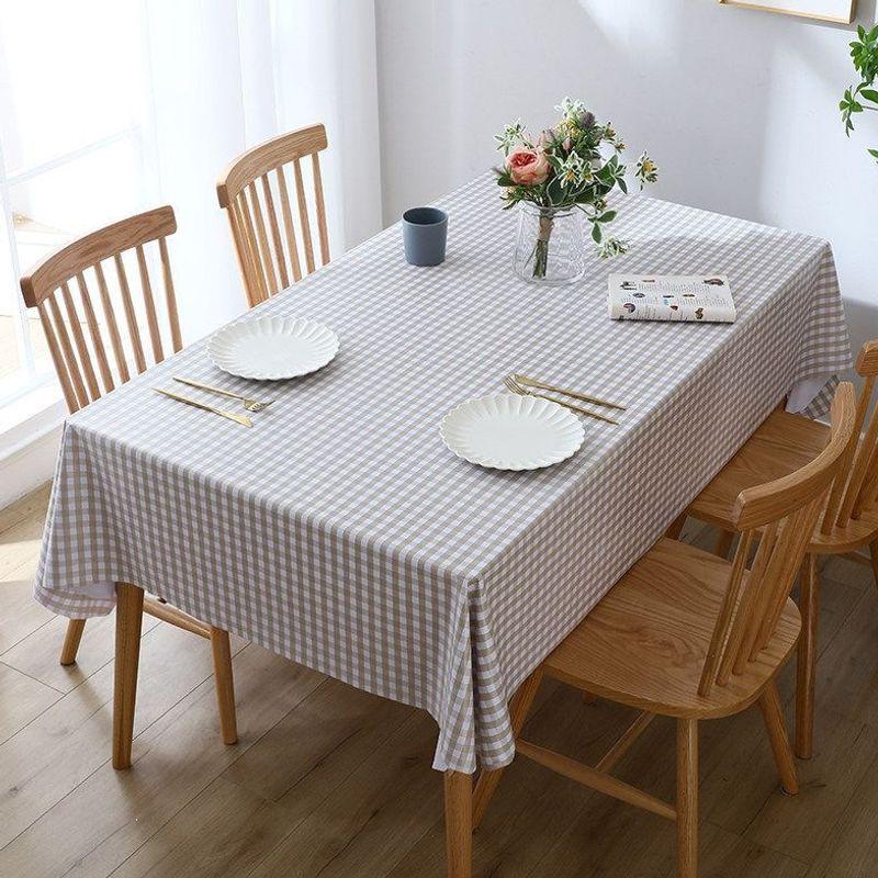 Waterproof & Oil-Proof PVC Tablecloth - Washable Student Rectangular Desk & Dining Table Mat