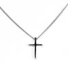 [ZIYMU] Mini Cross Necklace Rosary Crucifix Pendant Chain Sterling Silver 925 Women's 40cm Zm-p-002