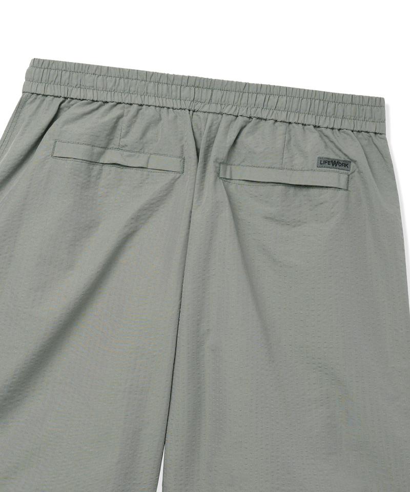 LIFEWORK Coin Wappen Seersucker Shorts