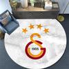 Galatasaray2 Round Area Rug,Carpet Rug for Living Room Bedroom Sofa Playroom Decor,Non-slip Floor Mat