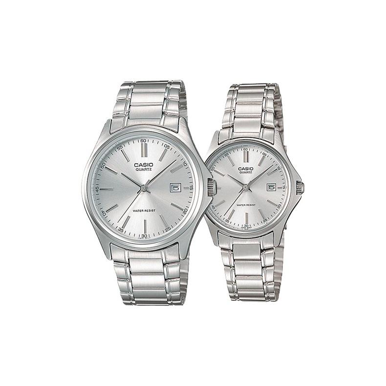 CASIO Unisex Pair Table Series Silver Watch MTP-1183A-7A P-1183A-7A Single Watch