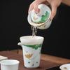Taigu Luxury Kung Fu Tea Set with Hovering Gaiwan and Dry Brewing Tray