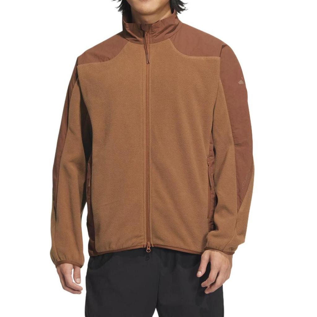 adidas Men's Windproof and Warm Jacket Soft Brown and Soft Red